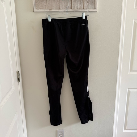 Adidas Black and White Track Pants with Tapered Fit - Picture 5 of 7